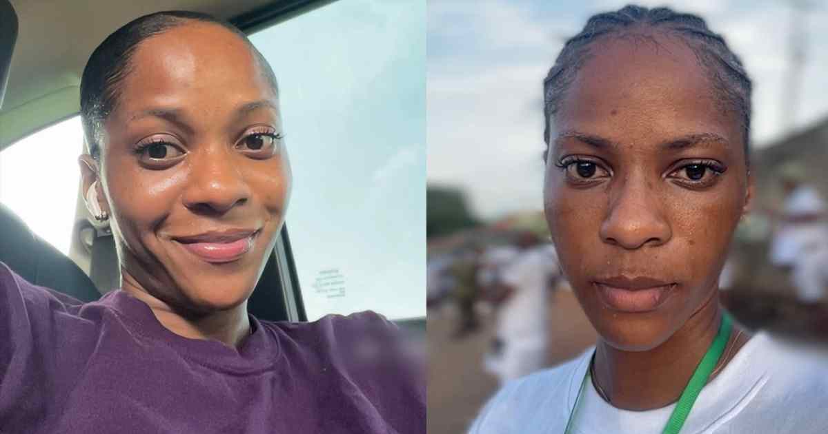 Nigerian Lady Shows Dramatic Physical Change After Three Days at NYSC Camp