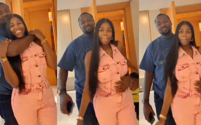 Nigerian Mum Playfully Taps Son Who Walked In on Romantic Moment
