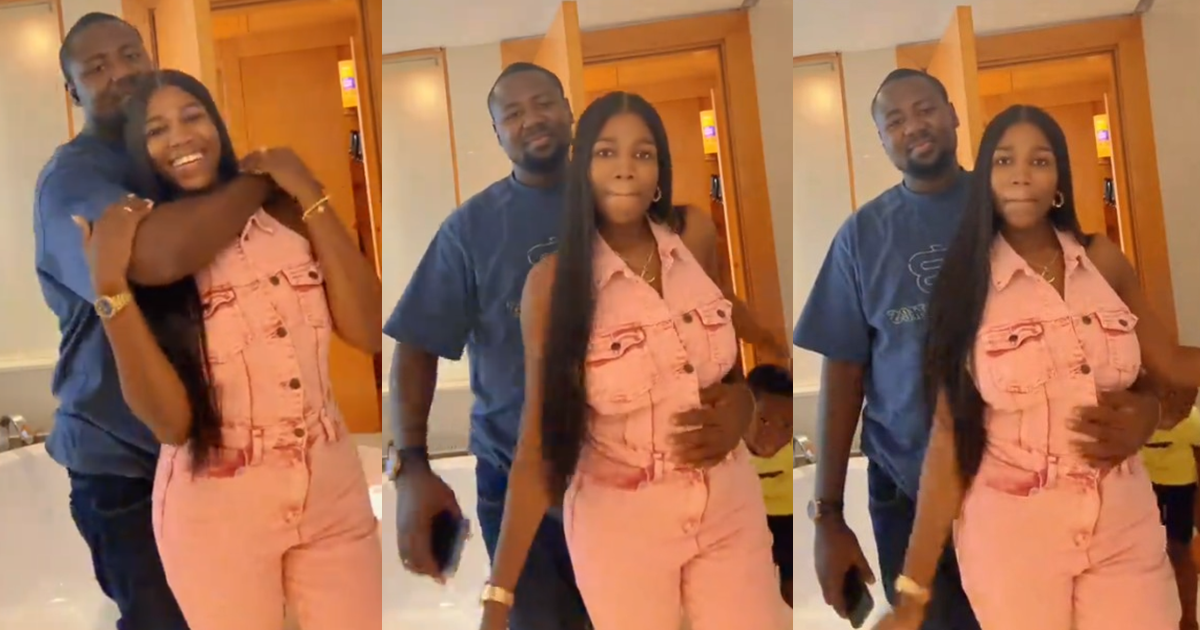 Nigerian Mum Playfully Taps Son Who Walked In on Romantic Moment