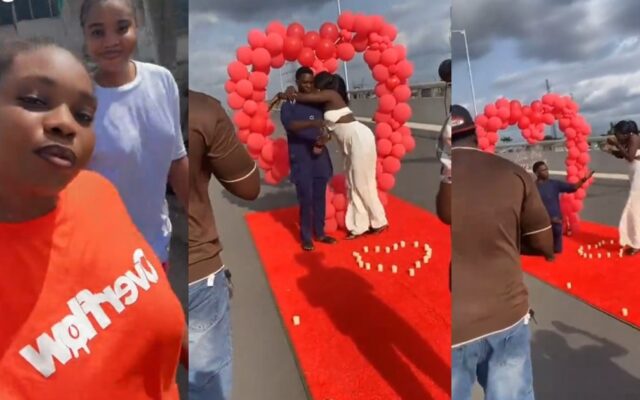 Man Proposes to Partner on Warri Bridge in Viral Video