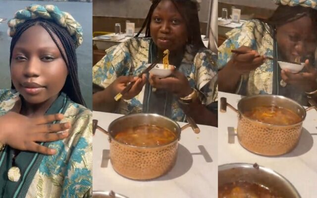 Nigerian Lady Regrets Eating Hot Chinese Noodles in Viral Video