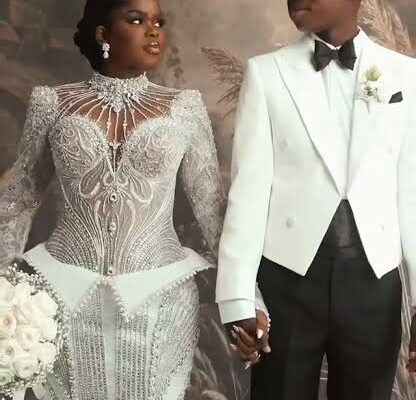 Peller and Jarvis Hold Star-Studded White Wedding in Nigeria